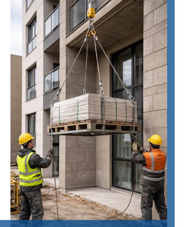 Подъем керамогранита на этаж в Санкте-Петербурге от 3720 р. | ВЫСОТНИК-Снк