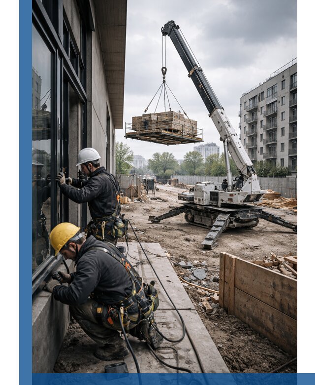 Аренда крана Пионер в Санкте-Петербурге для строительных работ