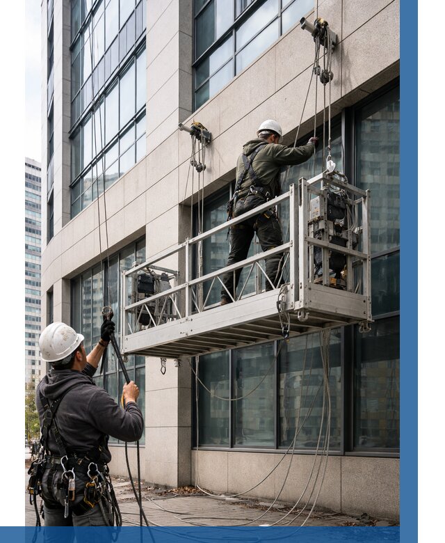 Монтаж и подъем фасадной люльки в Санкте-Петербурге от 12754 р. | ВЫСОТНИК-Снк