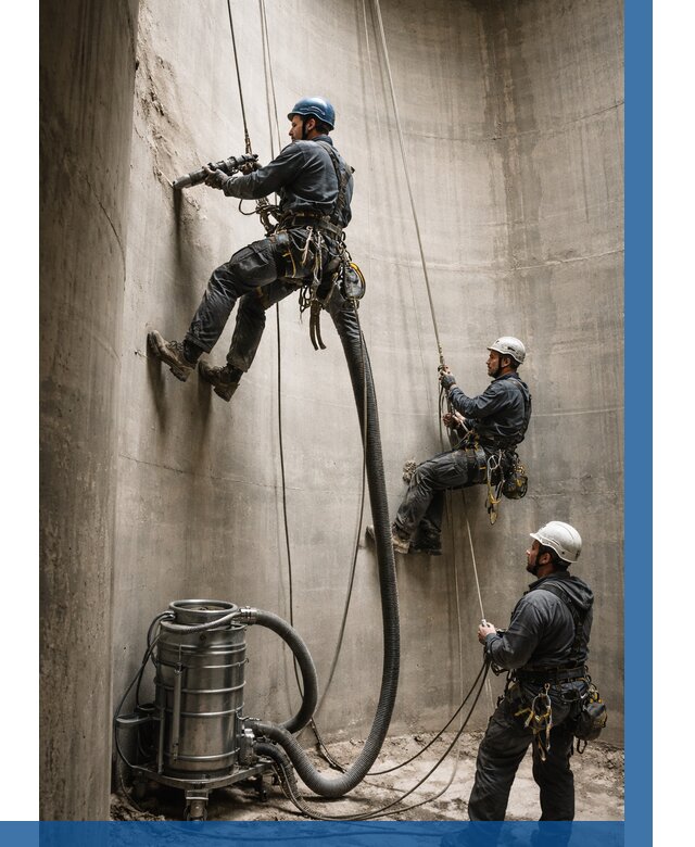 Зачистка силосов в Санкте-Петербурге от 4783 р. Договор и смета ВЫСОТНИК-Снк