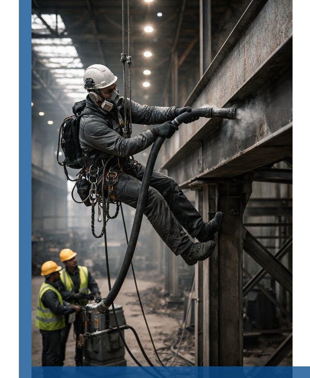 Обеспыливание конструкций в цехах промышленного производства в Санкте-Петербурге