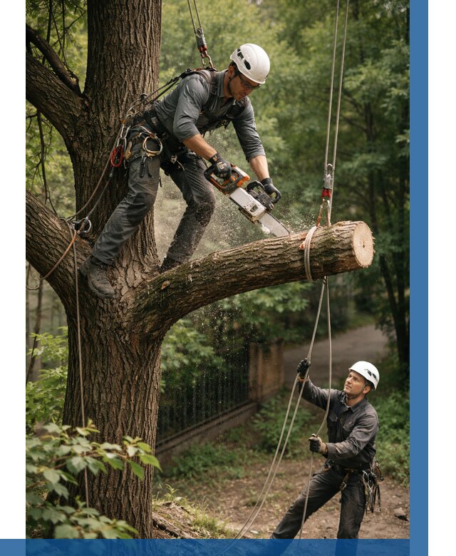 Спил деревьев альпинистами в Санкте-Петербурге от 8502 р. | ВЫСОТНИК-Снк