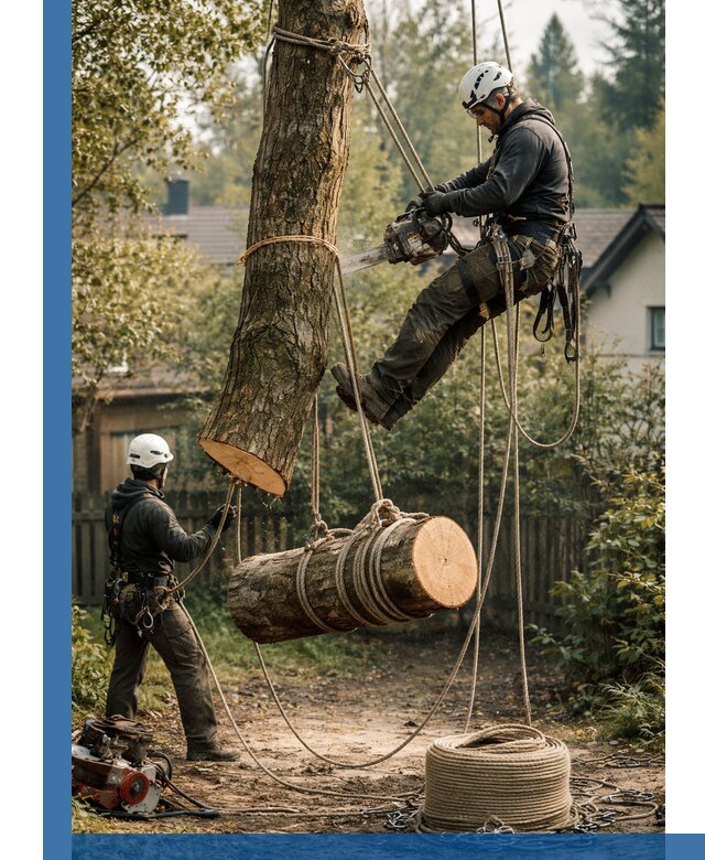 Валка деревьев частями в Санкте-Петербурге, безопасно и аккуратно