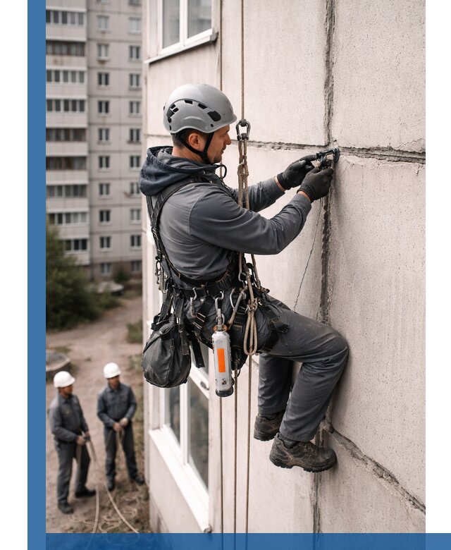 Обследование межпанельных швов и герметизация в Санкте-Петербурге