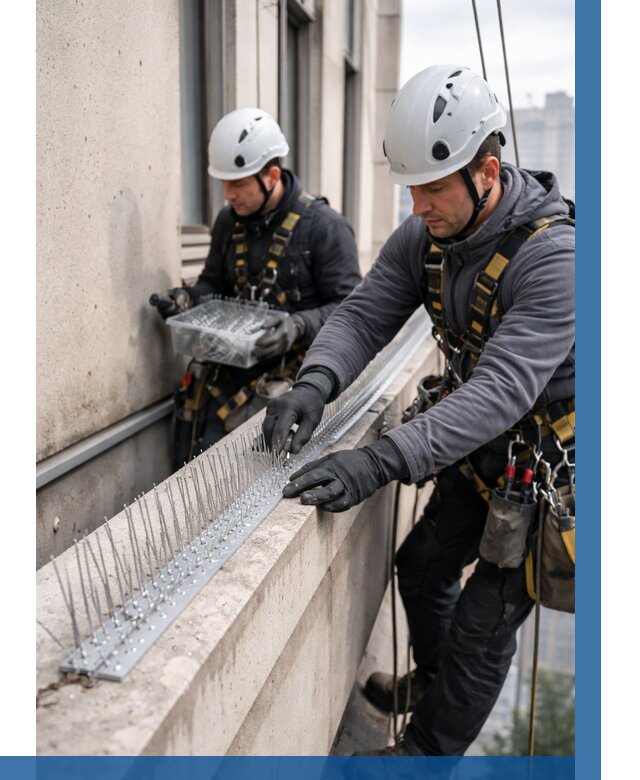 Установка шипов от птиц в Санкте-Петербурге от 903 р. | ВЫСОТНИК-Снк